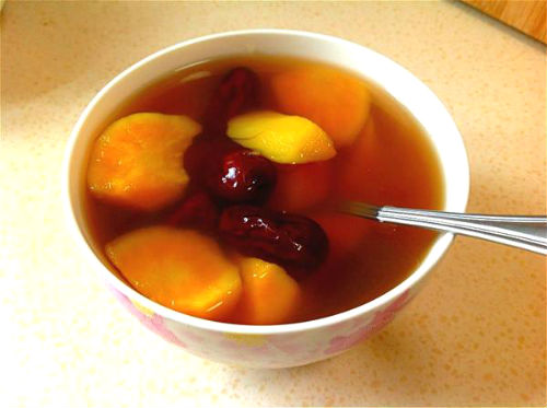 秋季养生月子餐第二道：红薯糖水